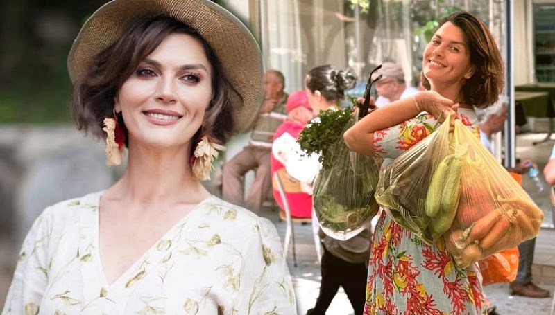 Açelya Akkoyun’un kışlık hazırlığı: Elleriyle salça kaynattı