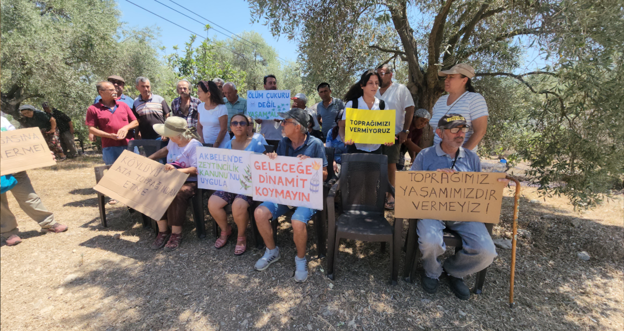 Limak- İçtaş Akbelen’de sondaj ve zeytin sayımına başladı köylü isyan etti