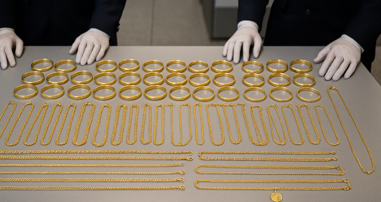 Türkiye’den gelen yolcunun üzerinden milyonluk altın çıktı