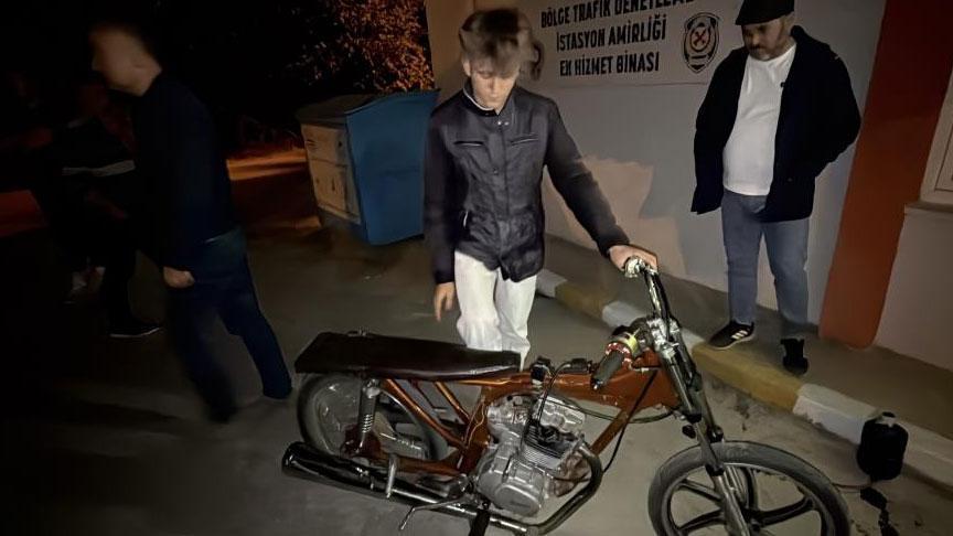 Bisikletini motosiklete çeviren gence şok ceza! Tam 45 bin TL’ye patladı