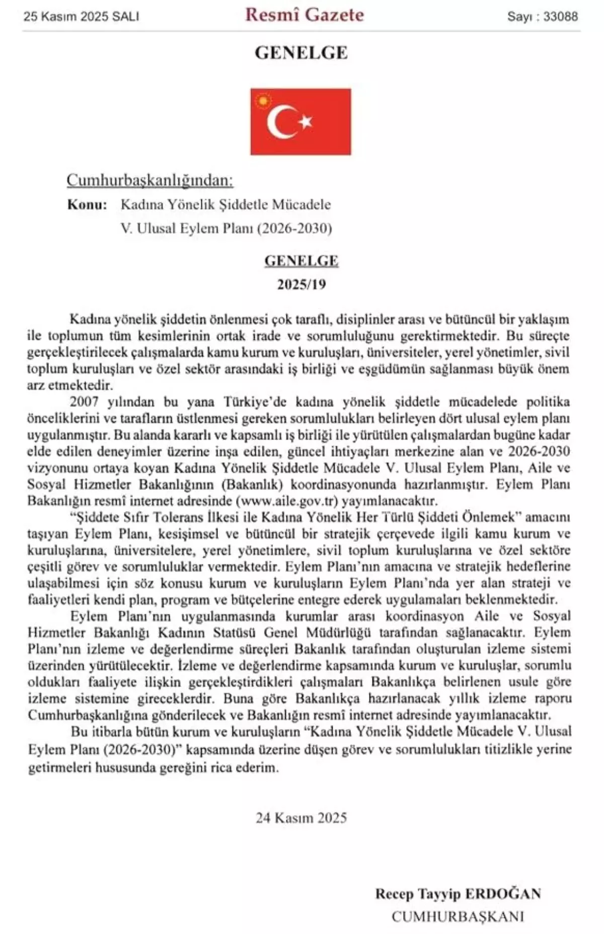 Bakan Göktaş: “2026-2030 dönemini kapsayan ‘Kadına Yönelik Şiddetle Mücadele 5’inci Ulusal Eylem Planımız’ Resmi Gazete’de yayımlanarak yürürlüğe girdi”