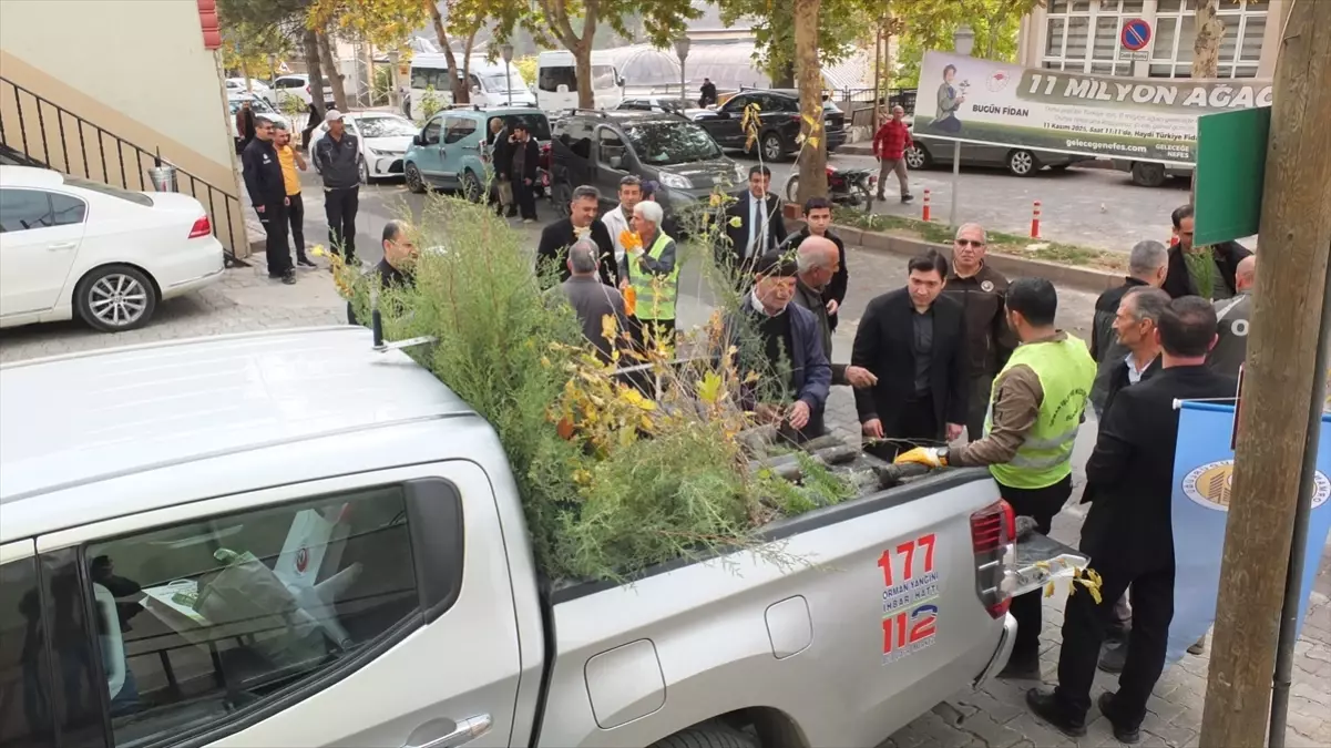 Keban’da Fidan Dağıtımı Yapıldı