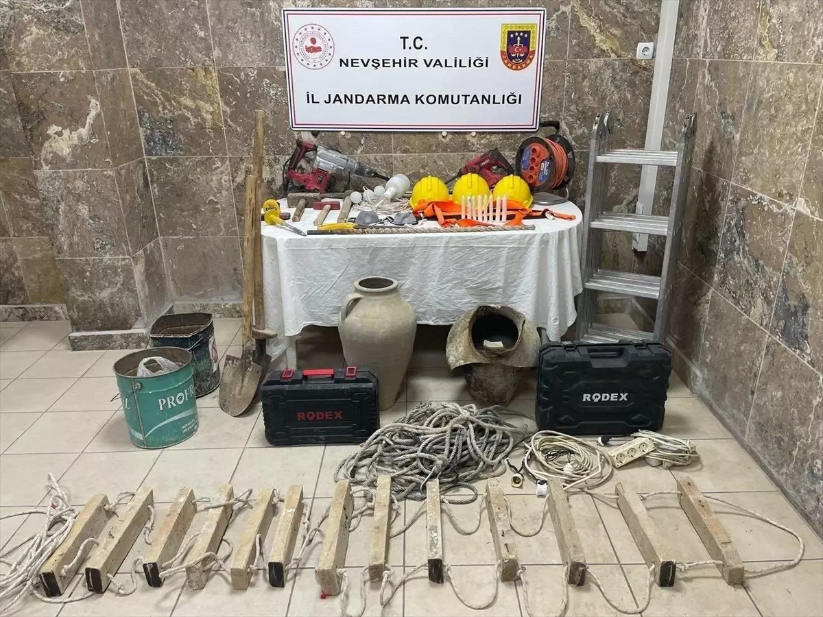 Nevşehir’de Kaçak Kazı Operasyonu