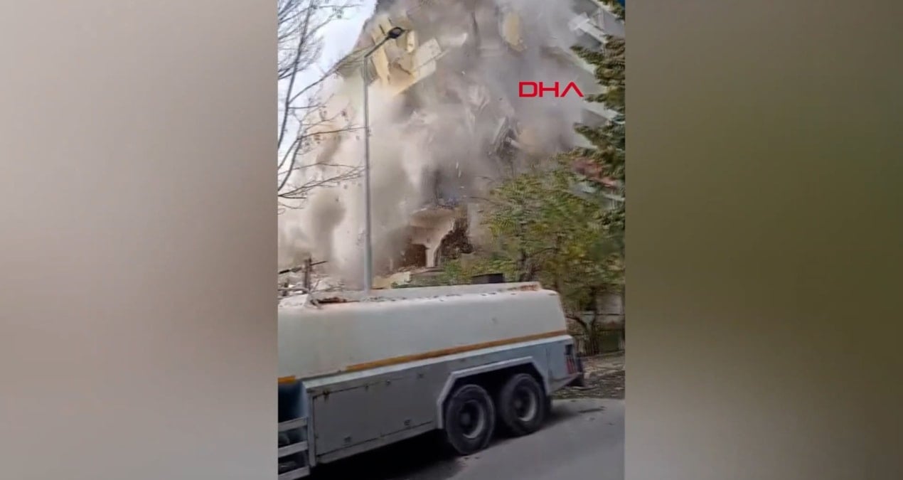 8 katlı bina çöktü; ölümün kıyısından döndü