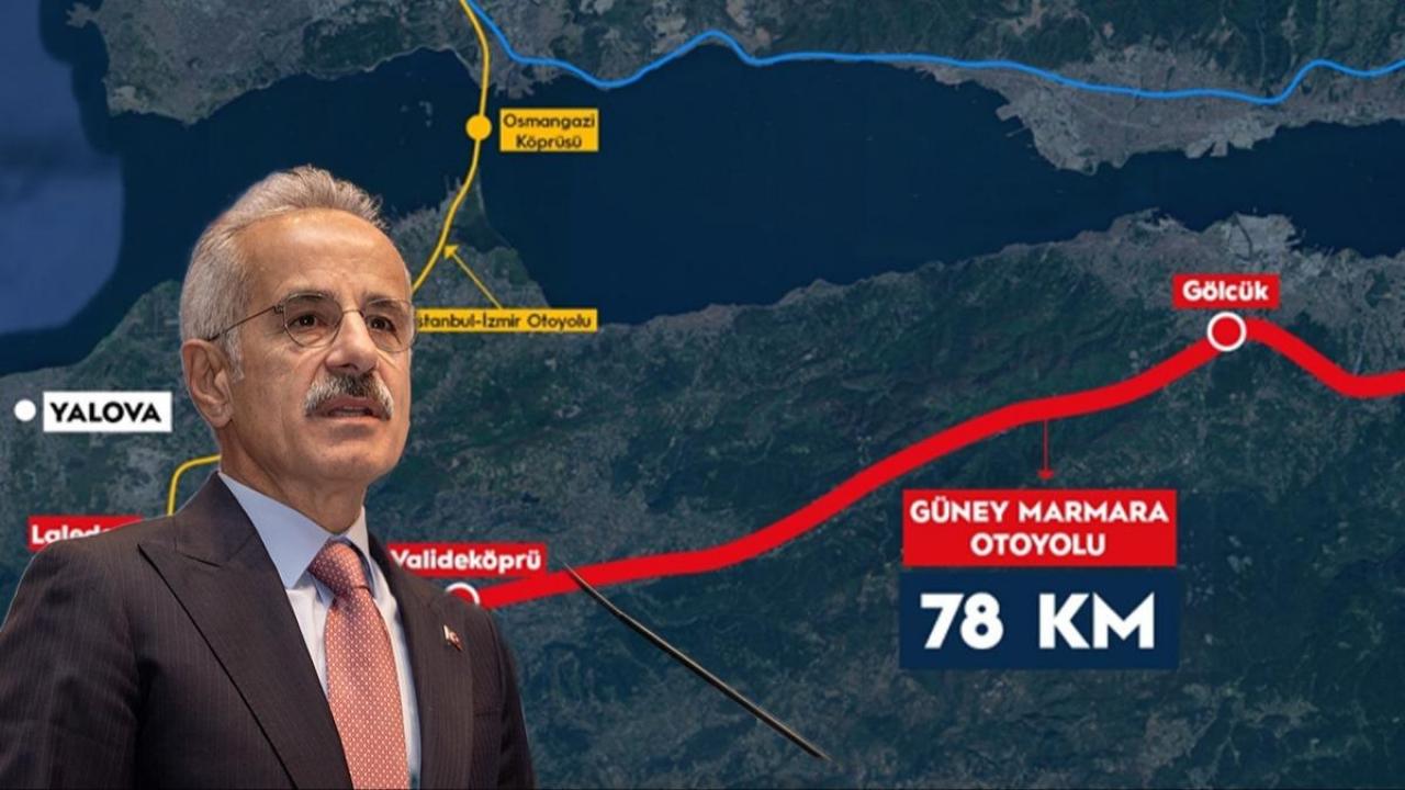 Bakan duyurdu: Güney Marmara Otoyolu 60 milyar dolarlık ekonomiyi birleştirecek!