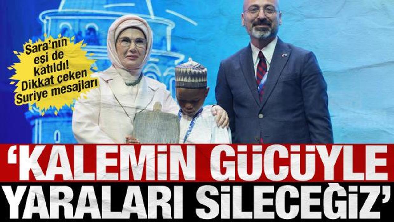 Emine Erdoğan’dan Suriye mesajı: Eğitimin yeniden ayağa kaldırılmasını destekleyeceğiz